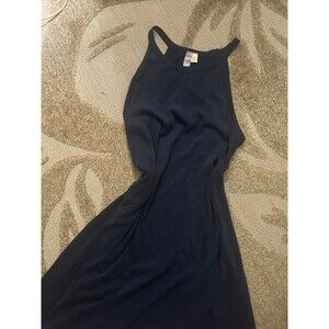 Navy Blue High Neck Francesca’s A-line Mini Dress